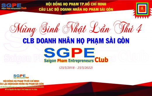 Tổ chức sinh nhật lần thứ 4 của CLB Doanh nhân họ Phạm Sài Gòn